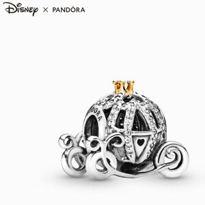 NWOT Pandora x Disney Cinderella's Pumpkin Coach Charm 791573CZ